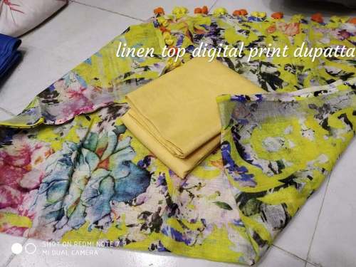 linen top dupatta