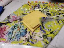 linen top dupatta