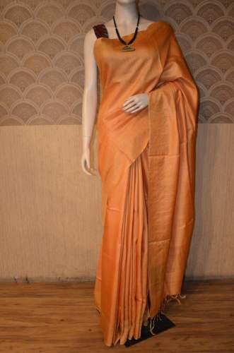 pure fancy linen saree