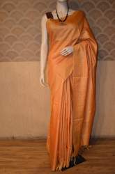 pure fancy linen saree