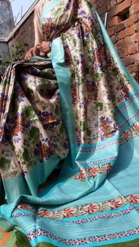 silk tussar saree by Ktm handloom fabric