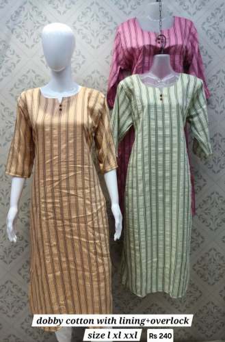 Dobby daily wear kurti by ARJUN ENTERPRISES brand CLEVER GIRL