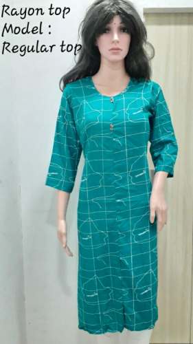 ARJUN ENTERPRISES brand CLEVER GIRL LADIES RAYON KURTI