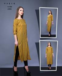  Elegant Musturd color Casual wear Kurti 