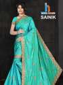 Embroidered Designer Saree thumb 3