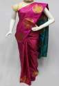 Designer Pink Kanchipurama Silk Saree