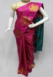 Designer Pink Kanchipurama Silk Saree