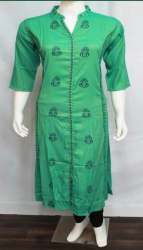 Designer Rayon Crepe Kurti 