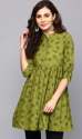 Designer Green Tunic Top