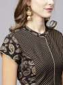 Party wear Black Printed Saree thumb 1