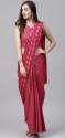 Stylish Pink Party wear Saree