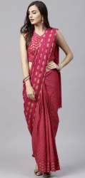 Stylish Pink Party wear Saree