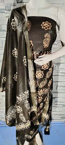 Designer Chanderi Unstitch Suit by Halim Handloom