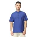 Mens Blue Plain Short Kurta 