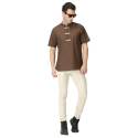 Short Sleeve Brown Plain Kurta for mens thumb 1