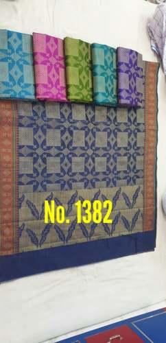 Fancy Cotton Silk Mix Poleyster Saree