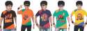 boys patch printed t shirt