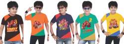 boys patch printed t shirt