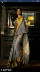 Fancy and Designer Linen Saree 