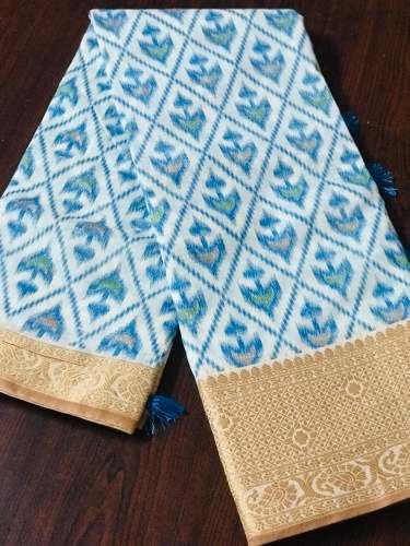cotton table printed saree