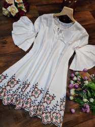 Embroidery tunic tops