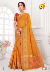 Fancy Cotton silk saree