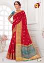 Fancy Cotton silk saree thumb 1