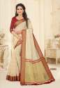 kota saree with jacquard border thumb 1