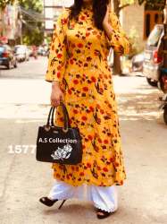 Printed kurti with palazzo