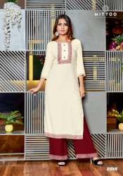 Rayon printed kurti - panghat vol 9