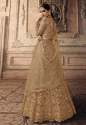 GOLDEN ALL FLORAL WEDDING LEHENGA SET thumb 1