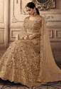 GOLDEN ALL FLORAL WEDDING LEHENGA SET thumb 3