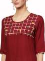 heavy reyonslub embroidery  kurtis thumb 1