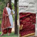 Designer Kurti Gold Printed Palazzo and Dupatta