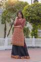 party-wear-kurti-with-skirt