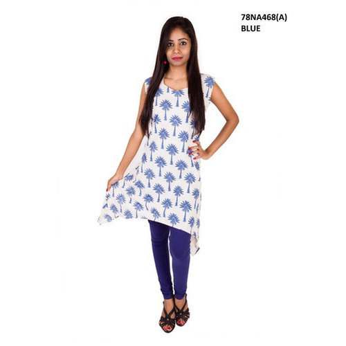Ladies Sleeveless Cotton Kurti
