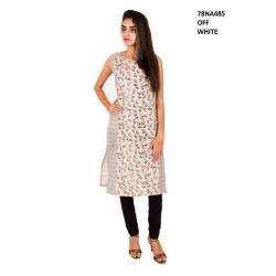 Sleeveless Printed Kurti