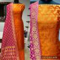 Designer banarasi Jacquard Silk Dress Material thumb 3