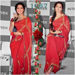 Designer Bollywood Red Sequance Saree