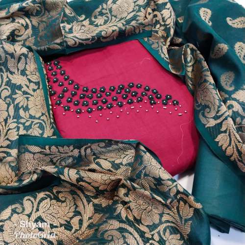 Designer Cotton Dress Material 