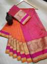 Designer Handloom weaving Multi color Saree