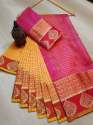 Designer Handloom weaving Multi color Saree thumb 2