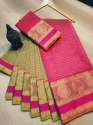 Designer Handloom weaving Multi color Saree thumb 4