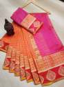 Designer Handloom weaving Multi color Saree thumb 5