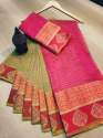 Designer Handloom weaving Multi color Saree thumb 6