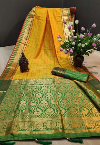 Designer Pure Banarasi Cotton Silk Saree