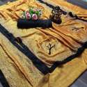 Designer Vichitra Silk Stone work Saree