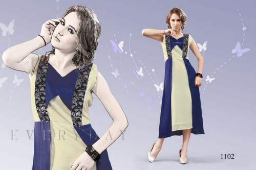 Elegant And Party wear Western Style kurti