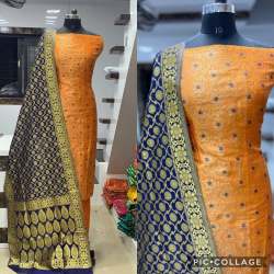 Fancy Banarasi jacquard Dress Material
