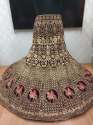 Heavy embroidered Bridal wear lehenga thumb 1